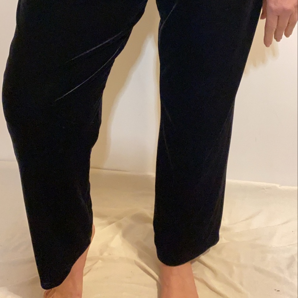 Vintage Black Velvet Trousers
